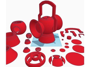 red lantern battery props 3d print model - Mito3D