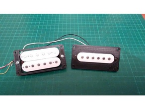 pickup della chitarra piastre musica 3d print model - Mito3D