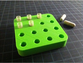 Pille-Kapsel-Halter hausgemachte Vitamine Haushalt Chemie diy Drogen Halter Milligramm pillbox Pille-container Waagen die 3d print model - Mito3D