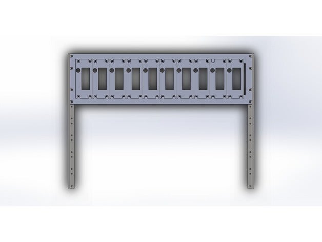 sistemi embedded rack pannello patch hobby la staffa di montaggio il monte a raspberry pi 3D print model - Mito3D