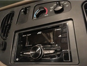 car stereo dash mounting kit jvc kw-r920bts kw-r925bts 1995-2010 ford econoline automotive 3d print model - Mito3D