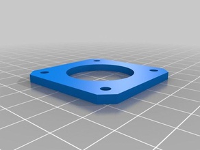 my 3mm customisable nema17 spacer plate 3d printer accessories customized 3d print model - Mito3D