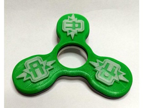animorphs fidget spinner jouets mécaniques les roulements logo 3d print model - Mito3D
