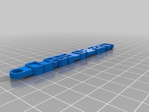2017 Anahtarlık organizasyon özelleştirilmiş 3d print model - Mito3D