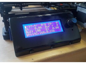 display lcd impressoras 3d Impressora acessórios gadgets3d de suporte prusa i3 aço 3d print model - Mito3D