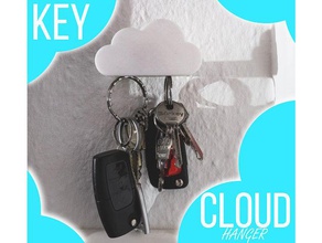 key hanger cloud design magnet easy assembly household awesome cool costumizable print enclosure funny home keychain keychains keys living room magnetic magnets safety 3d print model - Mito3D