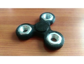 fidget spinner 698zz mechanical toys hex nut toy 3d print model - Mito3D