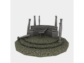 temple ruin - opengameart terrain toys & games cleric dragons dungeons frostgrave miniature priest wargame wizard 3d print model - Mito3D