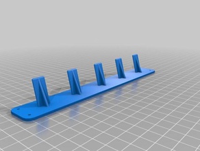 my customized line hooks hanging things organization 3d print model - Mito3D