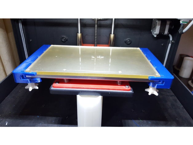 qidi lit de verre serrage Imprimante 3d accessoires flashforge tech-1 3D print model - Mito3D