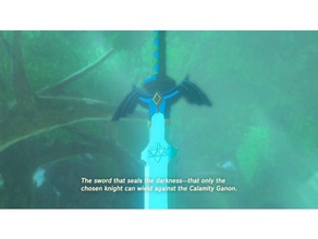 sword master complet de la taille légende zelda botw oot ss les jeux vidéo l'épée 3d print model - Mito3D