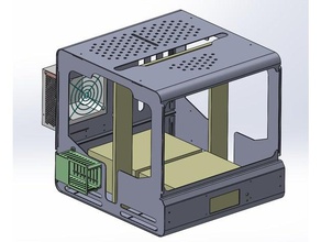 prusa i3 sheet metal case 3d printer accessories 3d print model - Mito3D