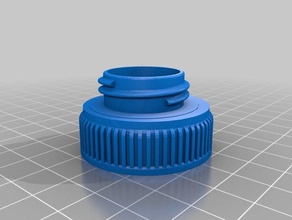 milk jug lid water bottle adapter replacement parts 3d print model - Mito3D