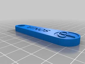 my customized custom keychain sonja keychains 3d print model - Mito3D