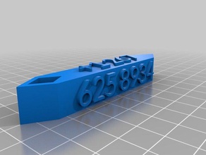 Tags v6 Schlüsselanhänger kundengebundene 3d print model - Mito3D