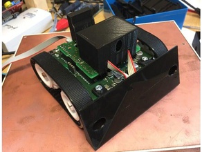 zumo de hoja sensor tof transportista la robótica mini sumo pololu el sumobot robot 3d print model - Mito3D
