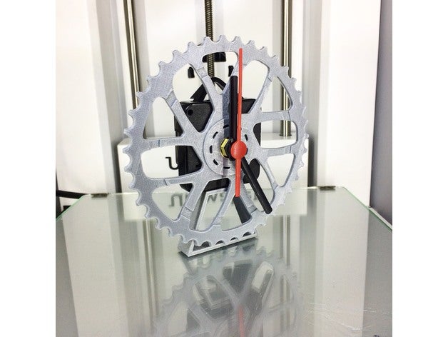 sprocket table wall clock decor 3D print model - Mito3D