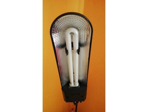 floresan lamba tutucu 3d baskı 3d print model - Mito3D