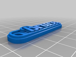 bruce keychains customized 3d print model - Mito3D