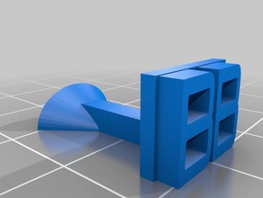 bb punho arredondado conector traje personalizado 3d print model - Mito3D