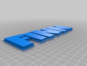 my customized multiline tag keychain - finn door 18 keychains 3d print model - Mito3D