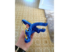 rubber band crossbow slingshot mechanical toys 3d print model - Mito3D