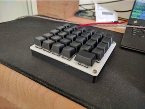 maxipad keyboard plate + case computer diy mechanical 3d print model - Mito3D