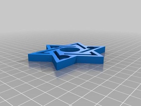 estrela de davi giratório A impressão 3d fidget judeu estrelas spinner 3d print model - Mito3D