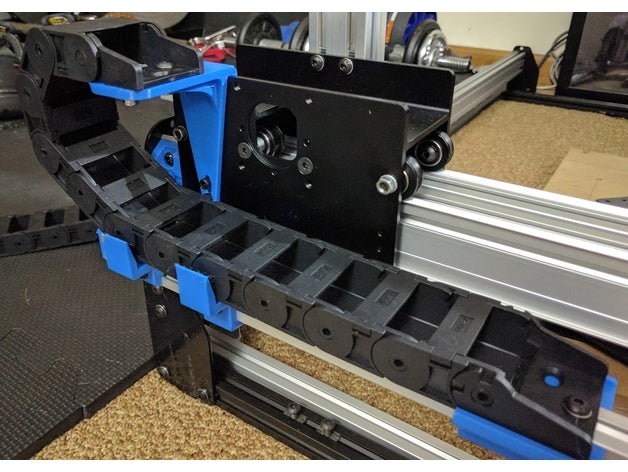 x-tailler 2015 portique de la gestion des câbles pièces 3D print model - Mito3D