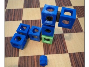 20mm cubi di prova upcycle potenziale cubo in base batter d'occhio giocattolo la stampa 3d prove Stampante edificio calibrazione del costruzione giocattoli cubetti test riciclare snapfit snap insieme 3d print model - Mito3D
