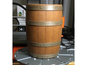 barril de madera kit modelo los contenedores 3d print model - Mito3D