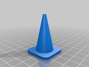 traffic pylon cone 3d printing cone pylon traffic cone 3d print model - Mito3D
