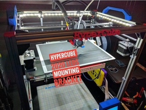 hypercube 2020 led mounting brackets 3d printer accessories 8020net 3d print model - Mito3D