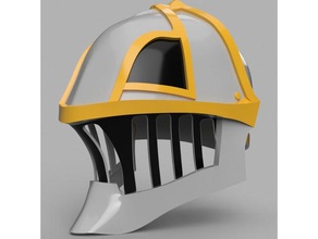 iron musketeer's helmet final fantasy xi props 3d print model - Mito3D