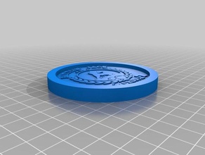 fare i battle jack murdock daredevil coaster a tema famiglia Logo 3d la boxe il logo marvel universo matt supereroe difensori 3d print model - Mito3D