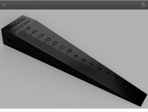 cono de trocha métrica La impresión en 3d las pruebas medida la medición milímetros el 3d print model - Mito3D