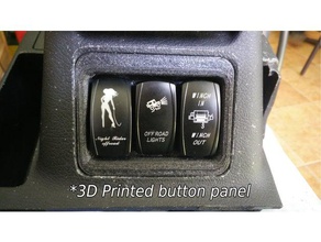 mitsubishi montero botão do painel peças de substituição o carro 3d print model - Mito3D