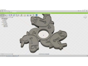 dickbutt spinner 8mm dadi giochi e giocattoli 3d print model - Mito3D