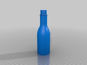 tabasco bottle food & drink 3d print model - Mito3D