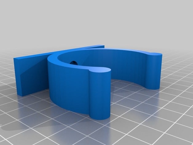 support de tube 50mm l'organisation personnalisé 3D print model - Mito3D
