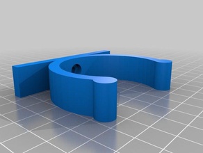 di supporto del tubo 50mm organizzazione su misura 3d print model - Mito3D