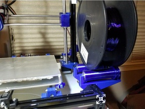 2020 monté bobine rouleau L'impression 3d D'ici à extrusion filament support de flsun i3 la stand 3d print model - Mito3D