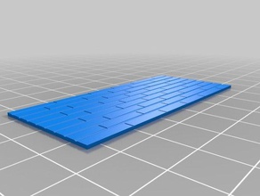 tile plate slab 3d printing plates template tiles 3d print model - Mito3D