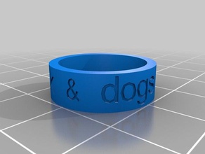 nick Hunde yoga ring 55 Ringe kundengebundene 3d print model - Mito3D