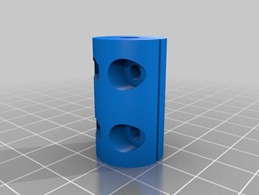 parametric z-axis coupler stepper threaded rod coupling 5 3d printer parts customized 3d print model - Mito3D