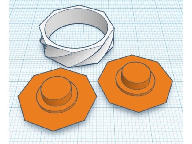 Tasche fidget spinner 3D print model - Mito3D