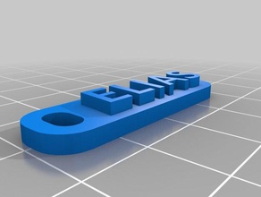 mon personnalisés multiligne tag trousseau de clés porte-clés personnalisé 3d print model - Mito3D