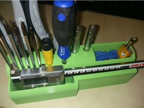deskorganizer v2 diy 3d tool holder caliper desk organizer digital organization pliers toolholder 3d print model - Mito3D