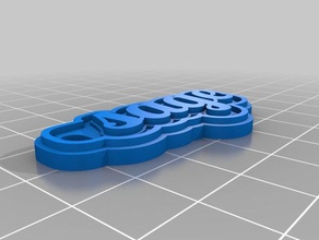 Salbei Schlüsselanhänger kundengebundene 3d print model - Mito3D