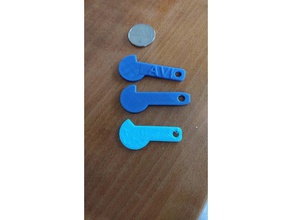 panier porte-clés de 3d pièce monnaie un trousseau clés d'achat trolley 3d print model - Mito3D